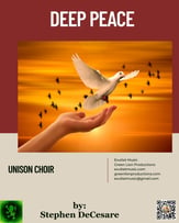 Deep Peace Unison choral sheet music cover